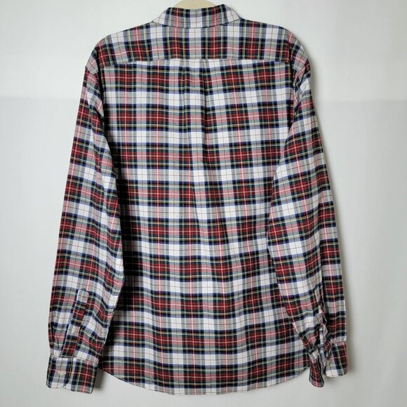 J.Crew The Broken In Oxford Cotton Outdoor Plaid Long Sleeve Button Up Shirt XL - Picture 5 of 10